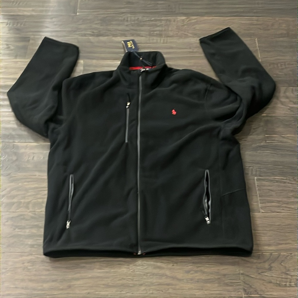 Polo Ralph Lauren Performance Fleece Jacket black new Mens Size XL